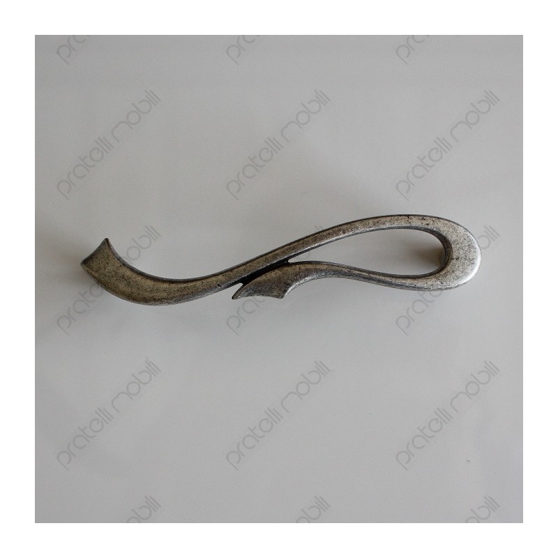 Maniglia Decorations art. 12 Argento Graffiato