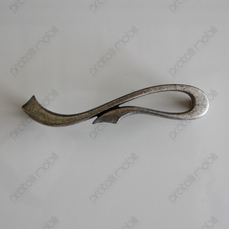 Maniglia Decorations art. 12 Argento Graffiato