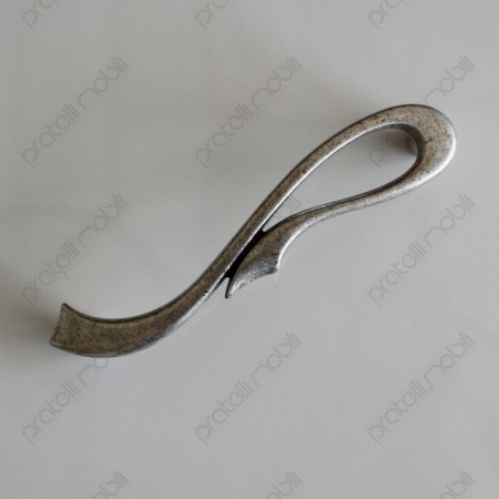 Maniglia Decorations art. 12 Argento Graffiato