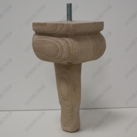 Piede in legno massello per mobili