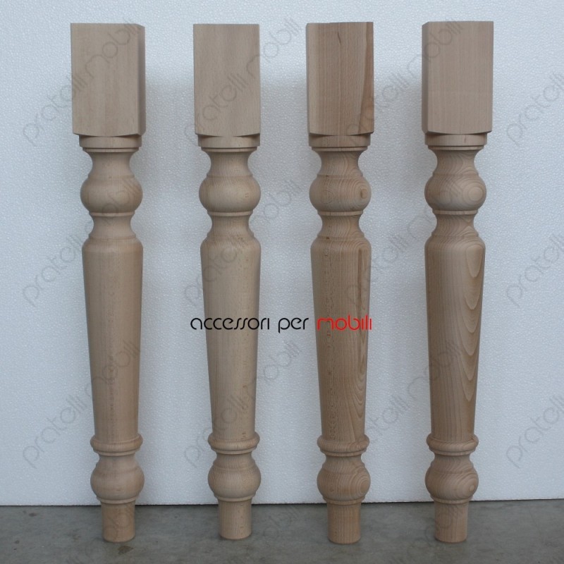 Gambe Tornite Grezze per Tavoli